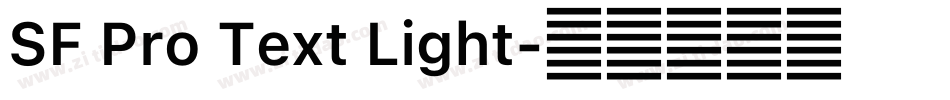 SF Pro Text Light字体转换